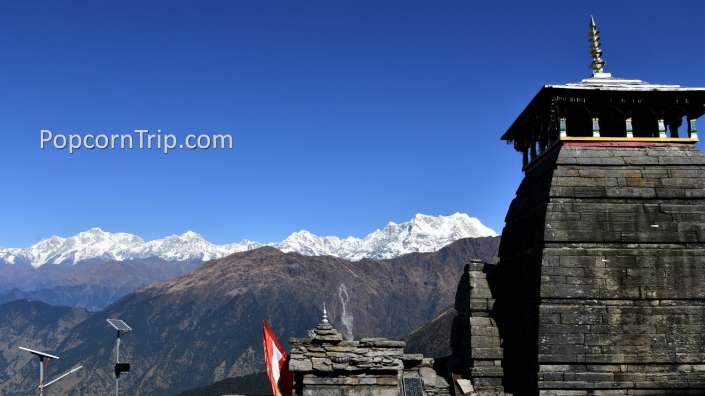 Tungnath Chandrahisal Trek_21 Tungnath temple and Himalayas