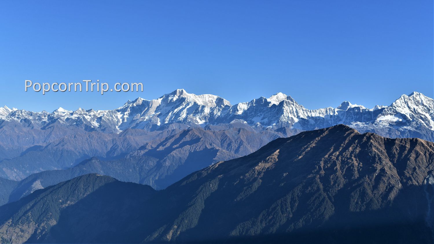 Himalayas from Chandrashila